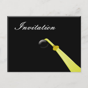 Carte Postale Casquette diplômé, Fête de diplôme Invitation