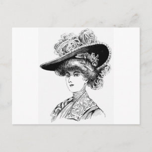 Carte Postale Casquette féminin