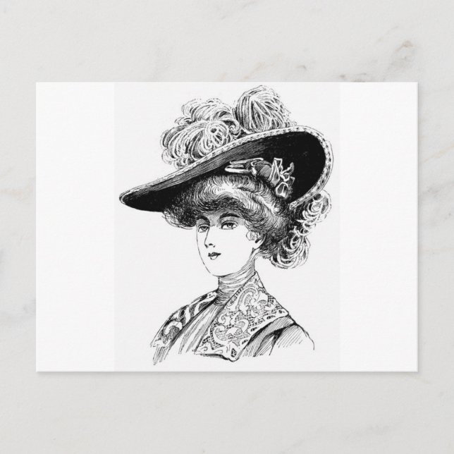 Carte Postale Casquette féminin (Devant)