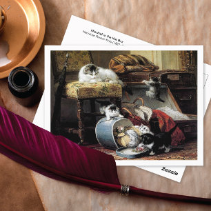 Carte postale Casquette Mischief Henriëtte Ronner-