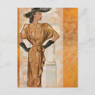 Carte Postale Casquette noir et gants
