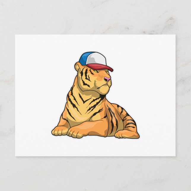 Carte Postale Casquette Tigre (Devant)
