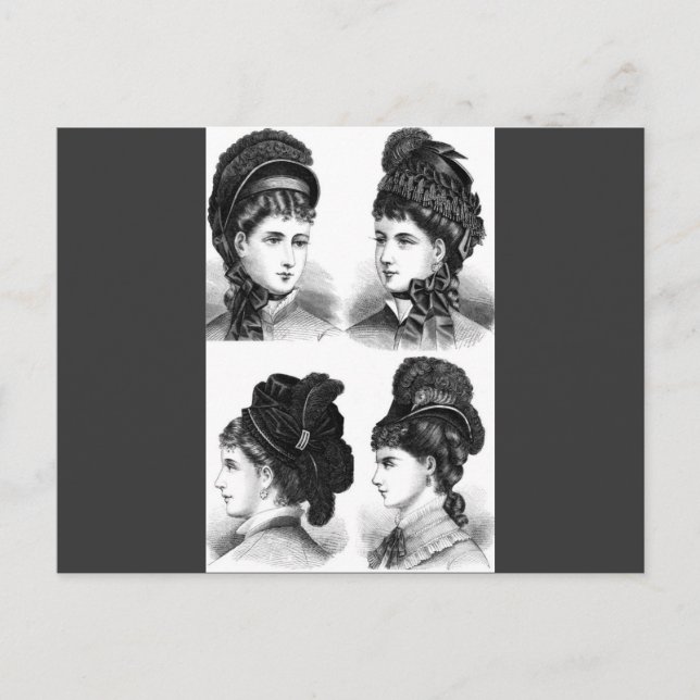 Carte Postale Casquettes vintages (Devant)