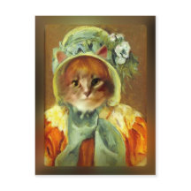 Cassatt Bonnet sur chaton