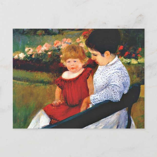 Carte Postale Cassatt - Dans le parc (Devant)