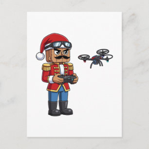 Carte Postale Casse-Noisette Pilote de Drone Tech Vacances de No