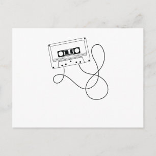 Carte Postale Cassette avec une salade à bande
