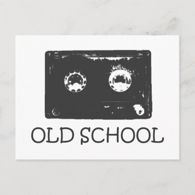 Carte Postale Cassette Old School ! (Devant)