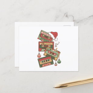 Carte Postale cassettes de musique de Noël