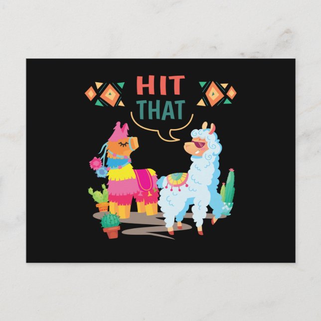 Carte Postale Cassez Cette Pinata Anniversaire (Devant)