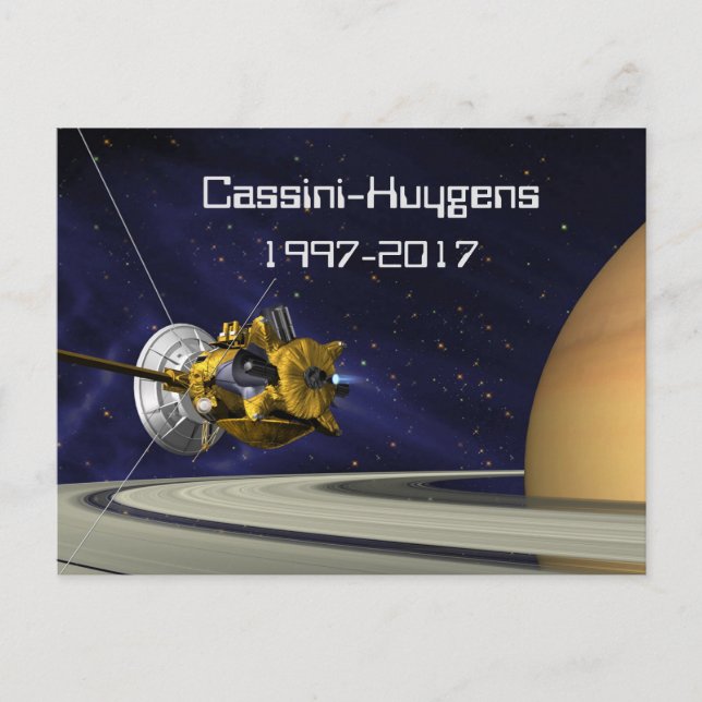 Carte Postale Cassini Huygens Saturn Mission Spacecraft (Devant)
