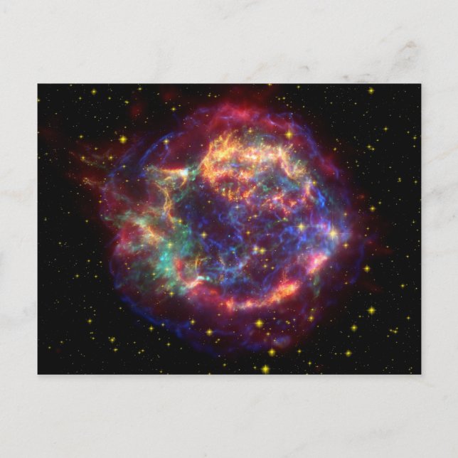 Carte Postale Cassiopeia Galaxy Remnant Supernova (Devant)