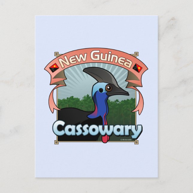 Carte Postale Cassowary de Nouvelle-Guinée (Devant)