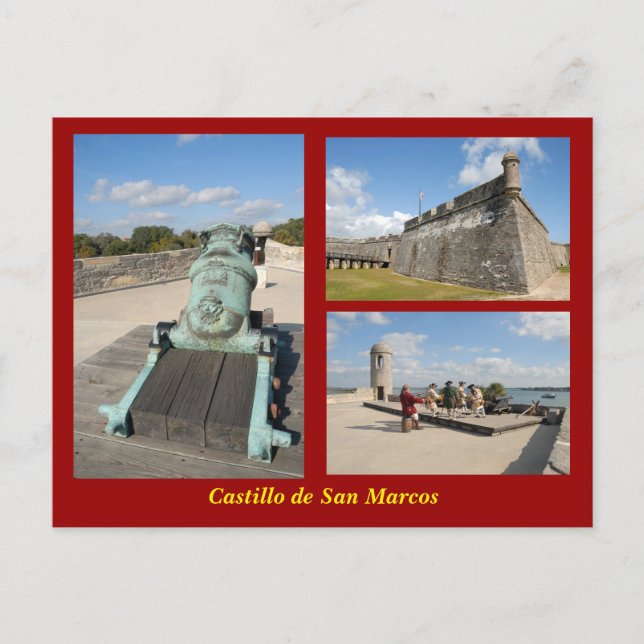 Carte postale Castillo de San Marcos (Devant)