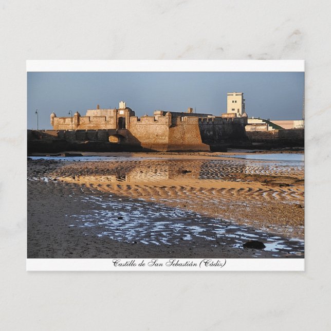 Carte Postale Castillo de San Sebastián (Cádiz) (Devant)