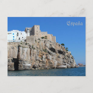 Carte Postale castillo postale de Peñíscola en Castellón