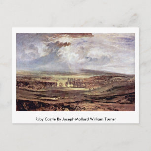 Carte Postale Castle Raby Par Joseph Mallord William Turner