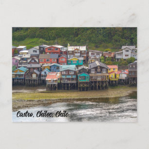 Carte Postale Castro, Chiloe, Chili