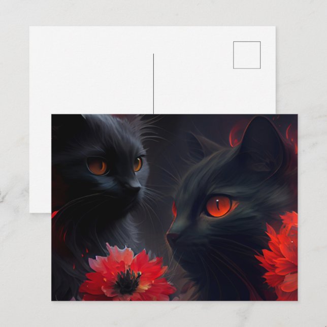 Carte Postale Cat (Devant / Derrière)