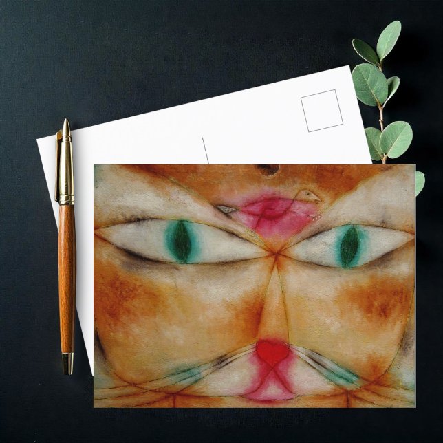 Carte Postale Cat and Bird, Paul Klee, (Créateur téléchargé)