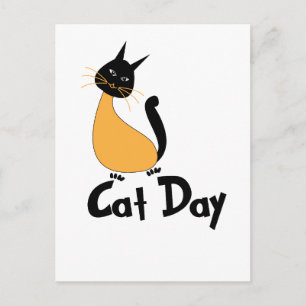 Carte Postale Cat Day Cute Kitty