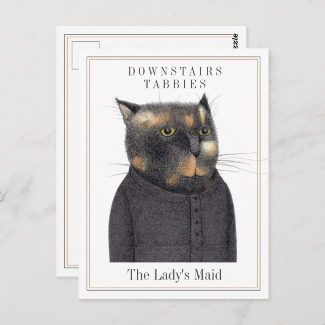 Carte postale CAT MAID DE LA FEMME (Devant / Derrière)