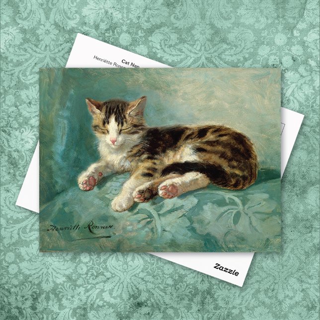 Carte Postale Cat Nap Henriëtte Ronner-Knip (Créateur téléchargé)