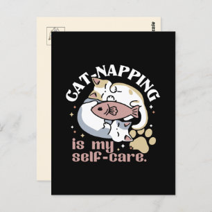 Carte Postale Cat-Napping Est Mon Citation De Cat Mignonne D'Aut