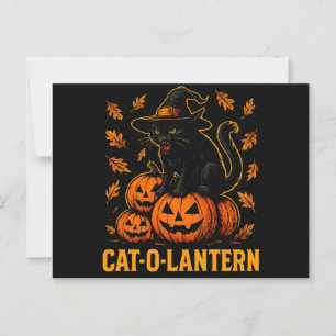 CARTE POSTALE CAT-O-LANTERN