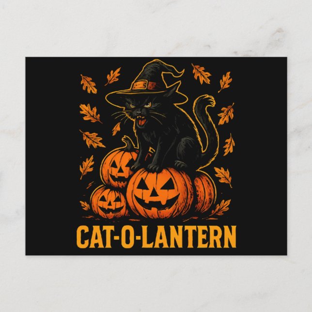 CARTE POSTALE CAT-O-LANTERN (Devant)