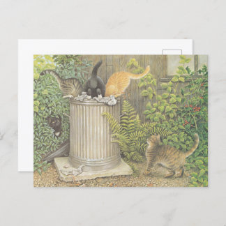 CARTE POSTALE CAT POSTCARD ILLUSTRATION