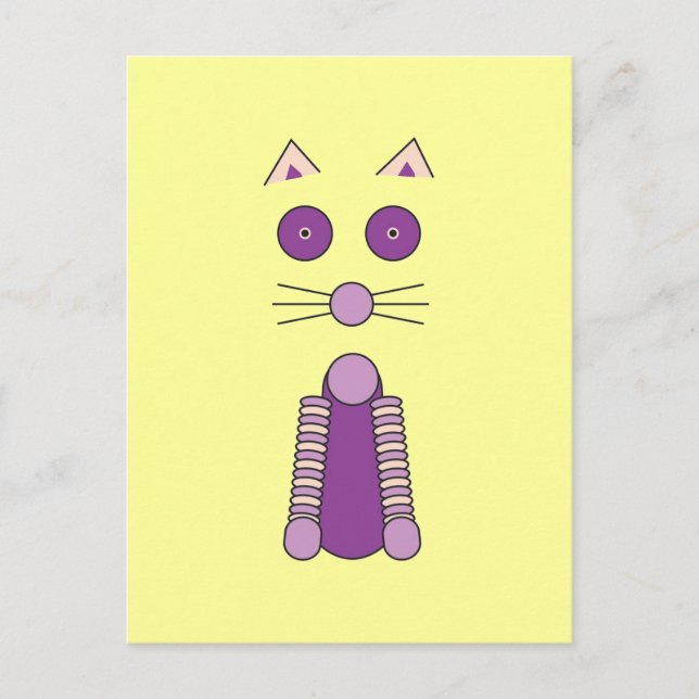 Carte Postale CAT pourpre (Devant)