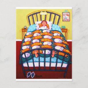 Carte Postale Cat Quilt