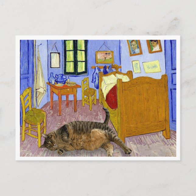 Carte Postale Cat Van Gough (Devant)