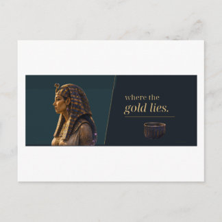 Carte Postale Catacombes d'or Portrait égyptien Citation littéra