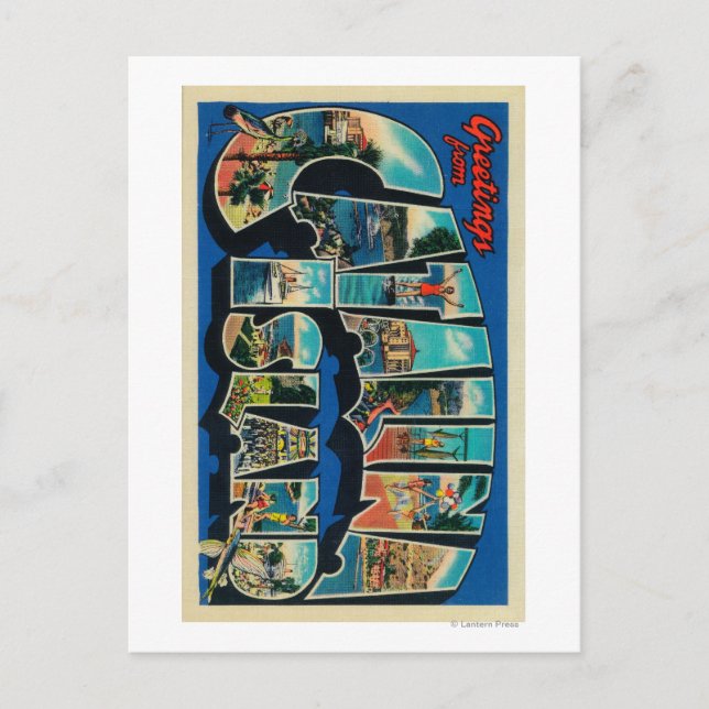 Carte Postale Catalina Island, Californie - Grande Lettre (Devant)