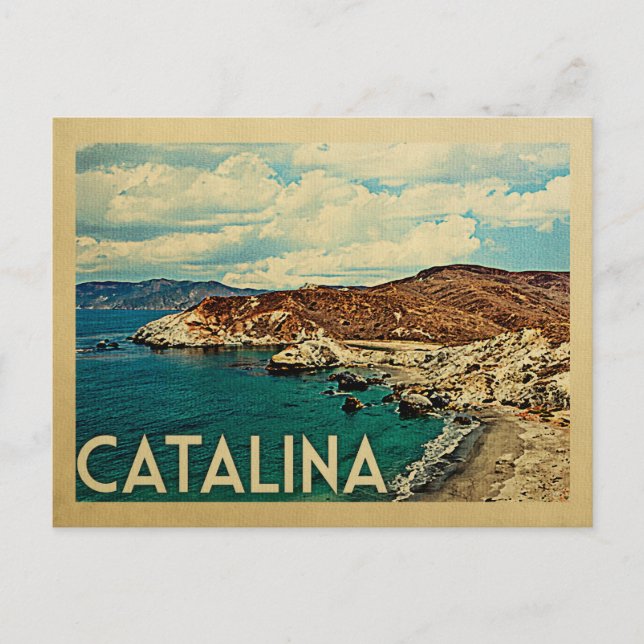 Carte Postale Catalina Postcard California Vintage voyage (Devant)