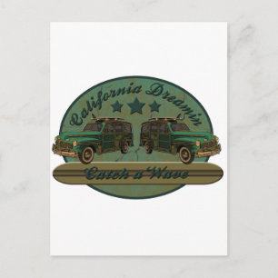Carte Postale Catch a California Dreamin Surf Wave