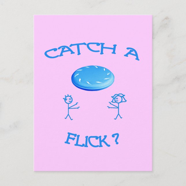 Carte Postale Catch A Flick Frisbee (Devant)
