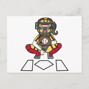Carte Postale Catcher de softball