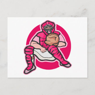 Carte Postale Catcher rose