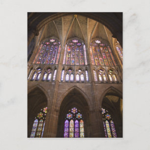Carte Postale Catedral de Leon, interior stained glass windows