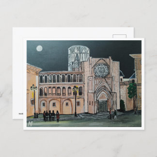 Carte Postale Catedral de Père Noël María Peinture d'Alfred Fox
