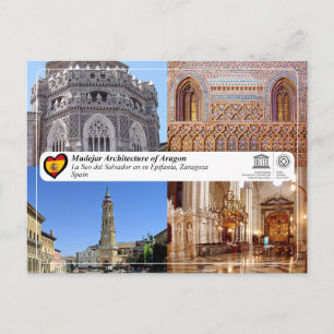 Carte Postale Catedral del Salvador de Saragosse (La Seo) UNESCO