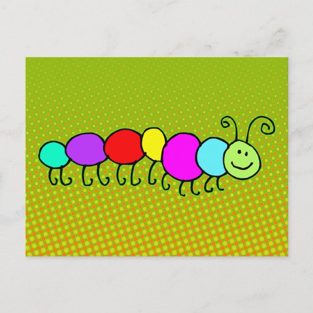 Carte Postale Caterpillar Netty + vos idées (Devant)