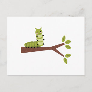 Carte Postale Caterpillar Sur Arbre