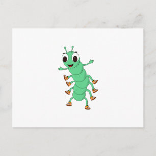 Carte Postale Caterpillar verte