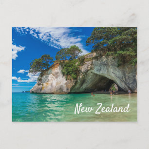 Carte Postale Cathedral Cove New Zealand Beach