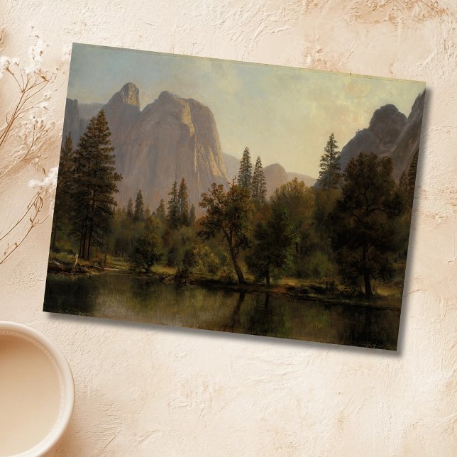 Carte Postale Cathedral Rocks, Yosemite Valley Albert Bierstadt (Créateur téléchargé)