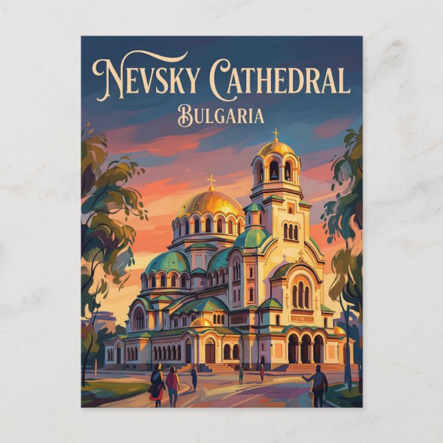 Carte Postale Cathédrale Alexandre-Nevski Bulgarie (Devant)
